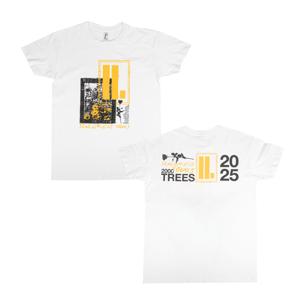 Trees x Letlive 2025 Collab Shirt - White
