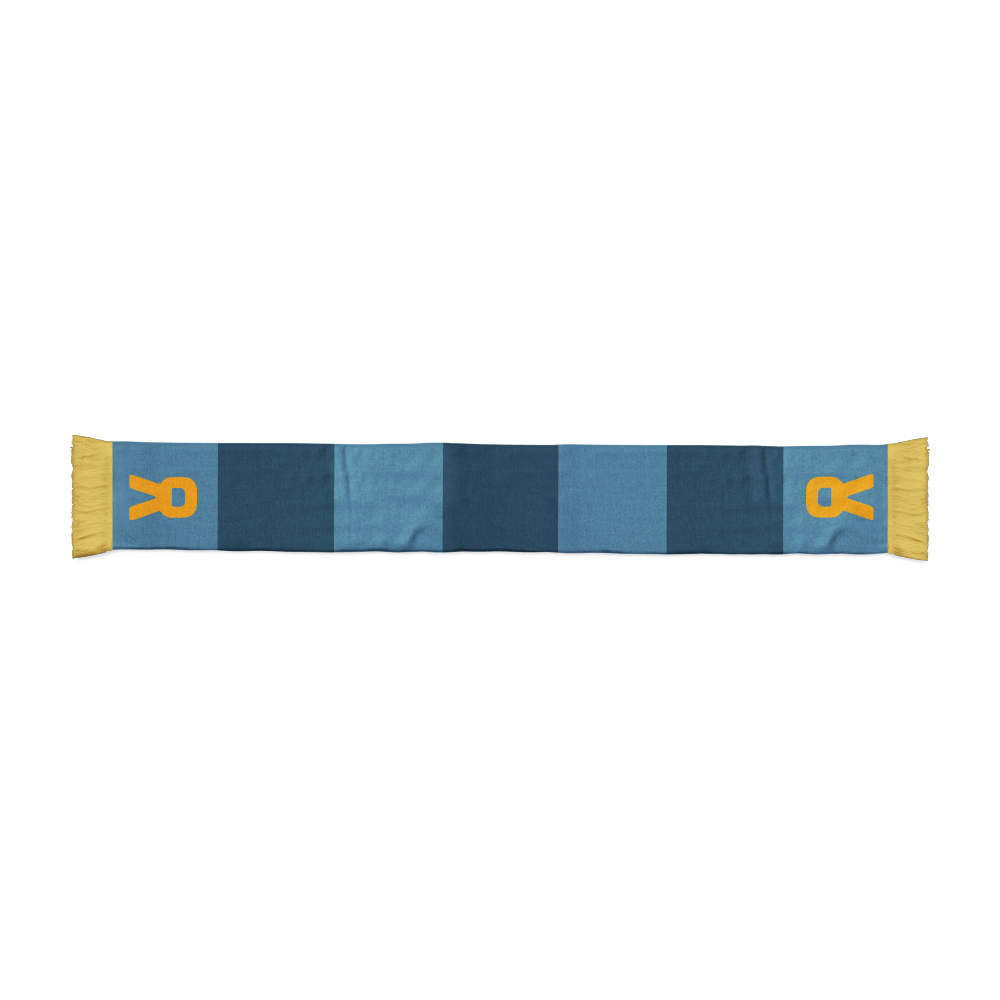 Custom Logo Scarf - Blue/Yellow