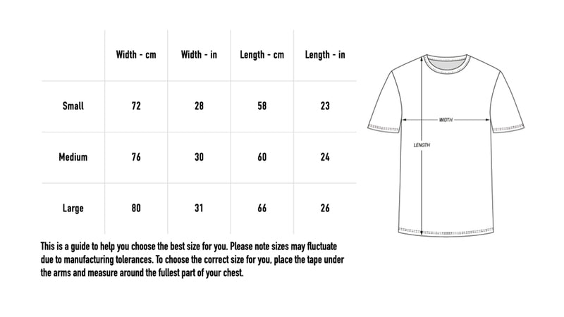 Size chart for 2026 Kids Football Shirt - Away