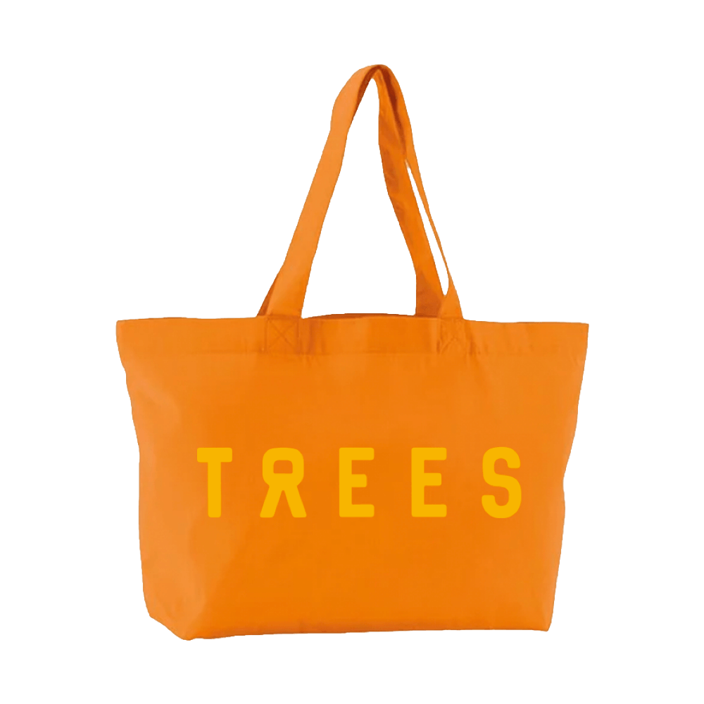 Trees Large Tote - Orange