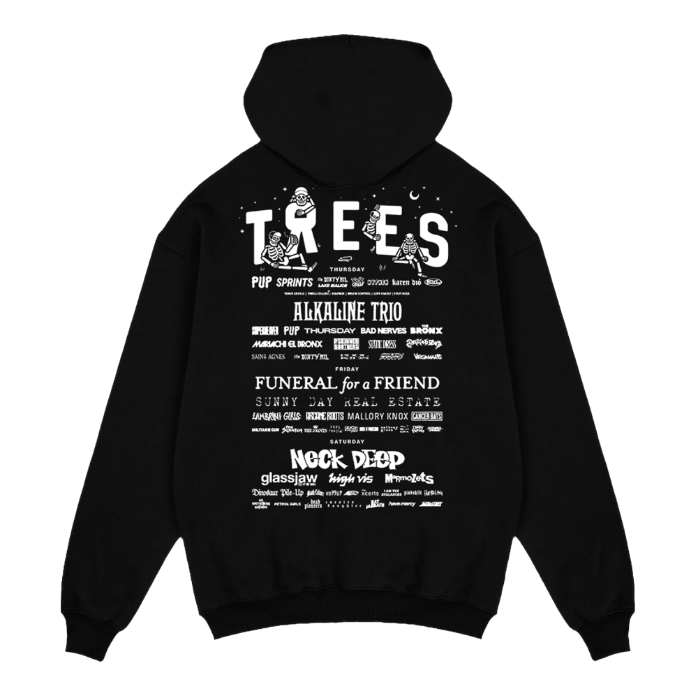 Skeleton 2026 Lineup Hoodie - Black