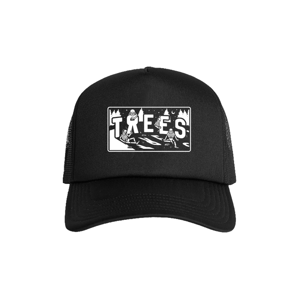 Skeleton Trucker Cap - Black